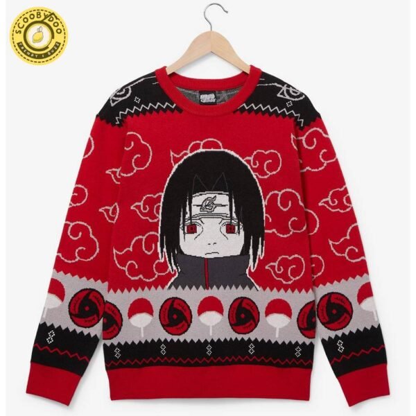 Naruto Shippuden Itachi Akatsuki Cloud Holiday Sweater