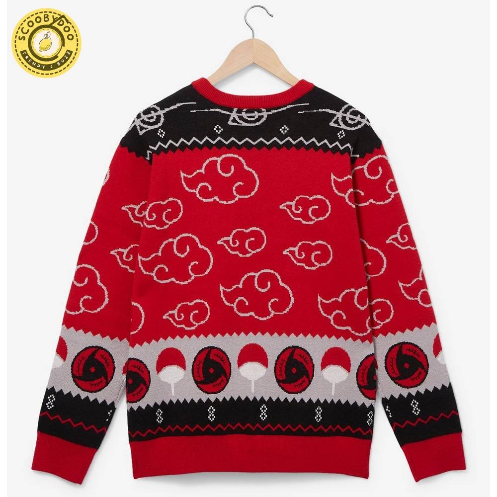Naruto Shippuden Itachi Akatsuki Cloud Holiday Sweater Naruto Shippuden Itachi Akatsuki Cloud Holiday Sweater