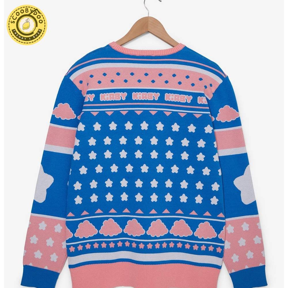 Nintendo Kirby Stars Patterned Sweater Nintendo Kirby Stars Patterned Sweater