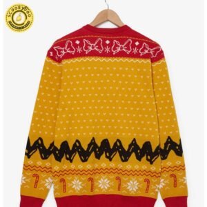 Peanuts Charlie Brown, Snoopy, And Woodstock Embroidered Holiday Sweater