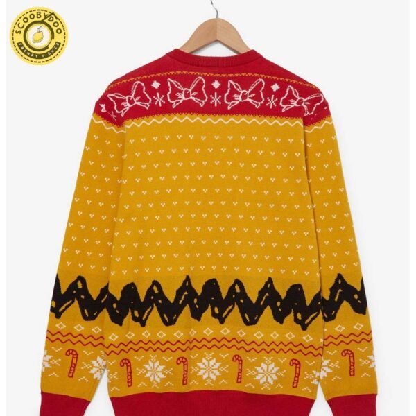 Peanuts Charlie Brown, Snoopy, And Woodstock Embroidered Holiday Sweater