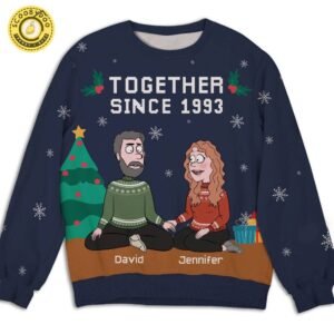 Personalized Custom For Couple Together Since 1993 New Design 2024 Sweater