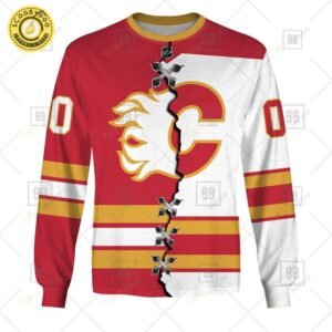 Personalized Nhl Calgary Flames Mix Jersey