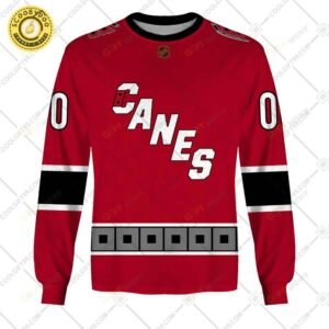 Personalized Nhl Carolina Hurricanes Reverse Retro Style