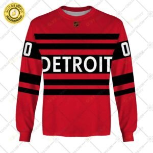 Personalized Nhl Detroit Red Wings Reverse Retro Style