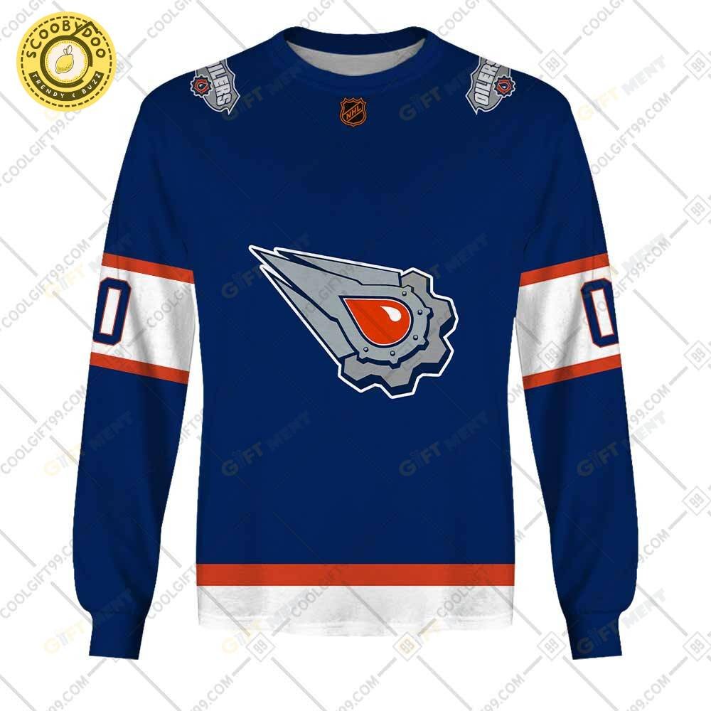 Personalized Nhl Edmonton Oilers Reverse Retro Style Personalized Nhl Edmonton Oilers Reverse Retro Style