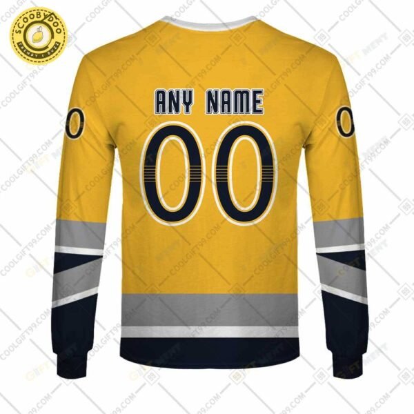 Personalized Nhl Nashville Predators Reverse Retro Style