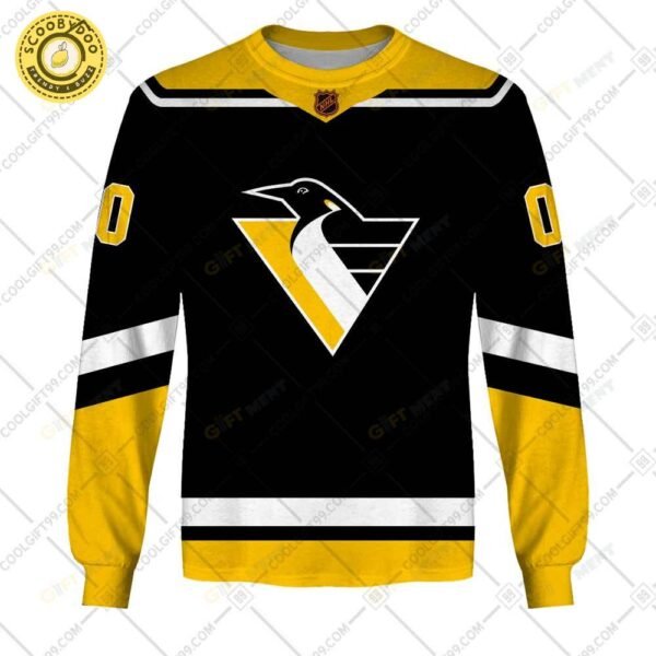Personalized Nhl Pittsburgh Penguins Reverse Retro Style
