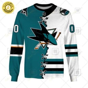 Personalized Nhl San Jose Sharks Mix Jersey
