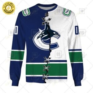 Personalized Nhl Vancouver Canucks Mix Jersey