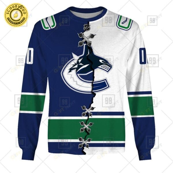 Personalized Nhl Vancouver Canucks Mix Jersey