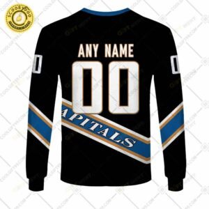 Personalized Nhl Washington Capitals Reverse Retro  Style