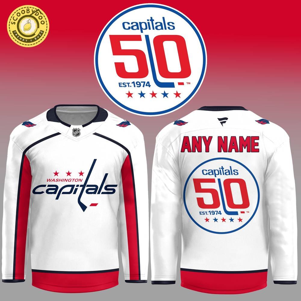 Personalized Washington Capitals 50th Anniversary Jersey Personalized Washington Capitals 50th Anniversary Jersey