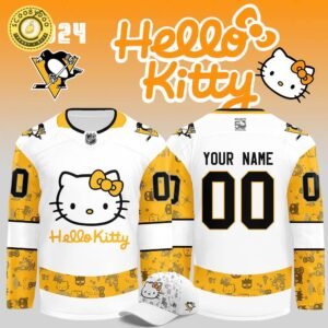 Pittsburgh Penguins x Hello Kitty 50th Anniversary Exclusive Personalized Jersey – Adorable Fan Gear