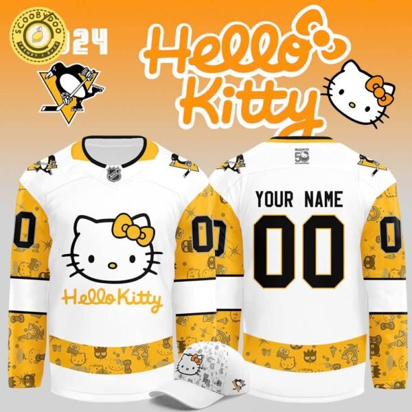 Pittsburgh Penguins x Hello Kitty 50th Anniversary Exclusive Personalized Jersey – Adorable Fan Gear