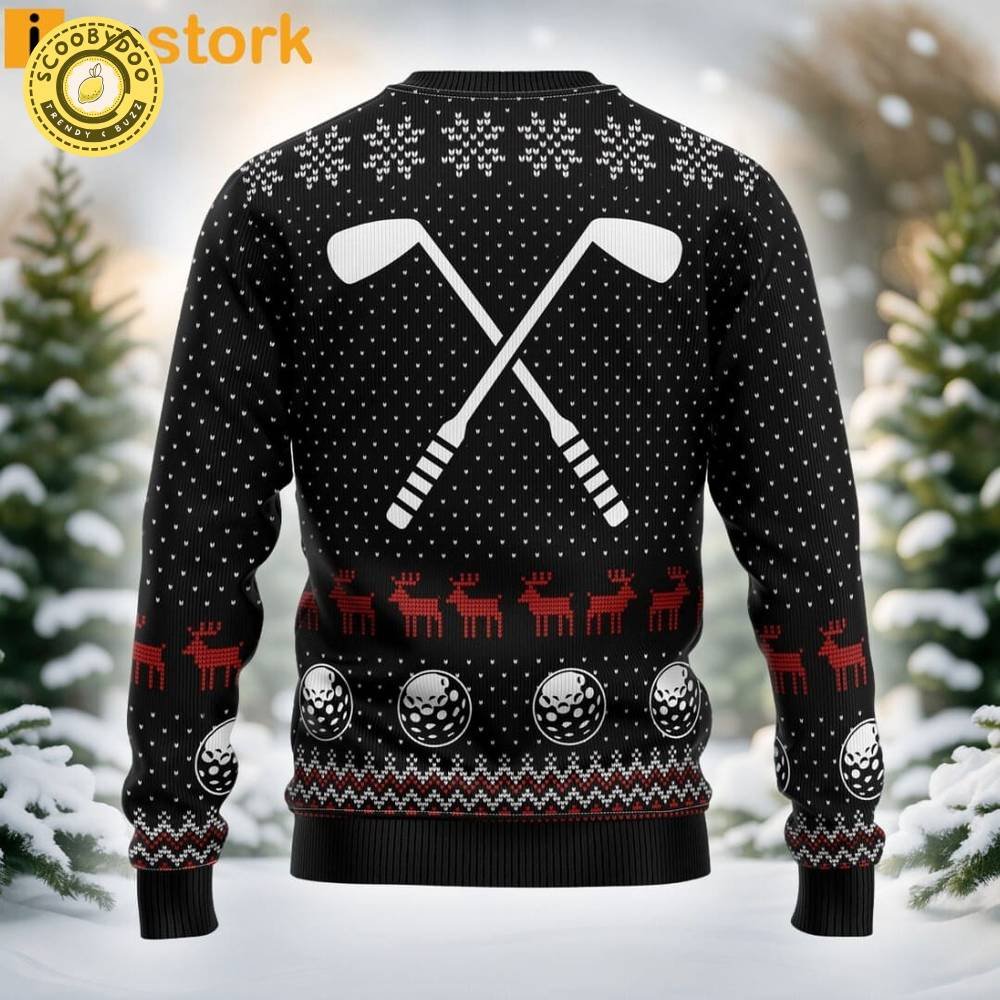 Santa Claus Golf Sucks Ugly Christmas Sweater Santa Claus Golf Sucks Ugly Christmas Sweater
