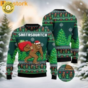 Santasquatch Bigfoot Ugly Sweater – Embrace The Festive Fun!