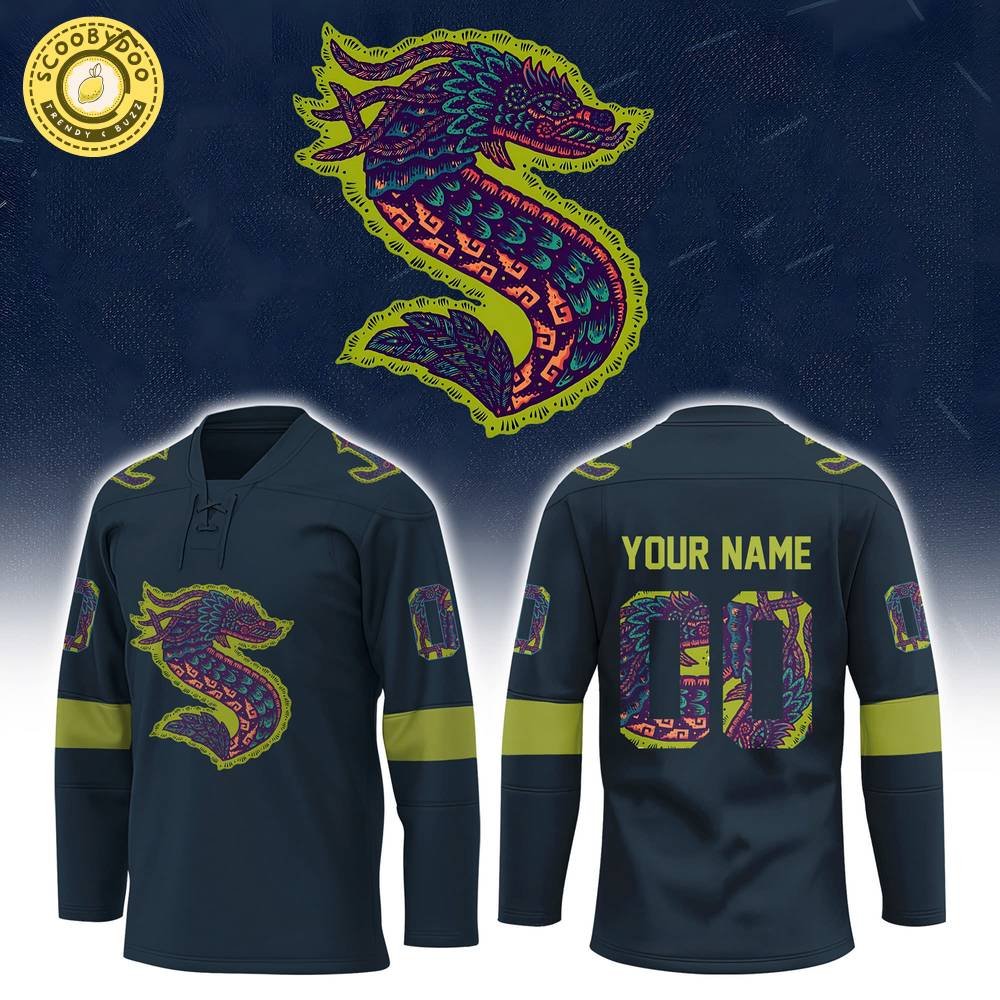 Seattle Kraken Inaugural Hispanic Heritage Night Hockey Personality Jersey, cultural pride, custom jersey. Seattle Kraken Inaugural Hispanic Heritage Night Hockey Personality Jersey, cultural pride, custom jersey.