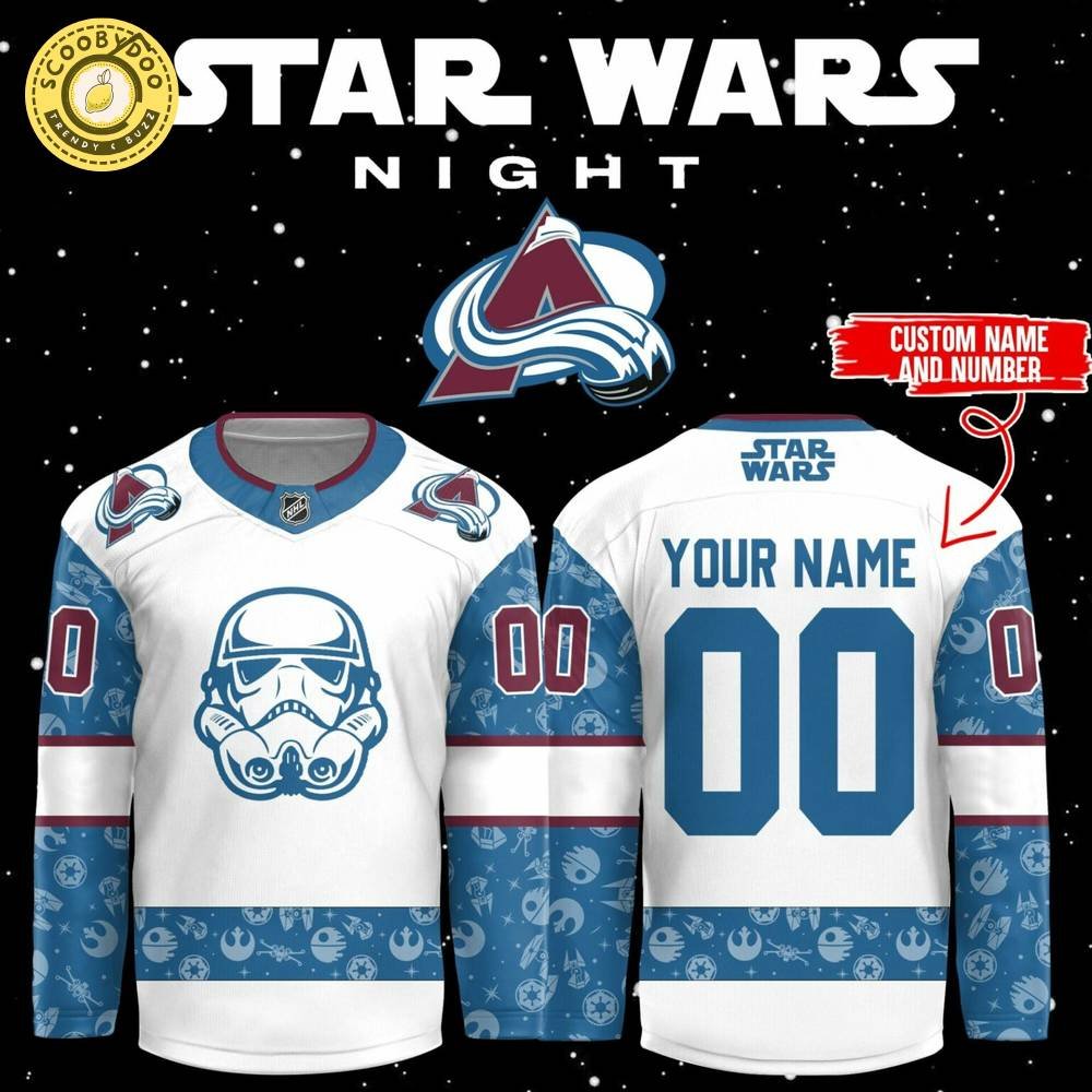 Star Wars 2024 – Personalized Colorado Avalanche Jersey – Custom Name & Number Star Wars 2024 – Personalized Colorado Avalanche Jersey – Custom Name & Number