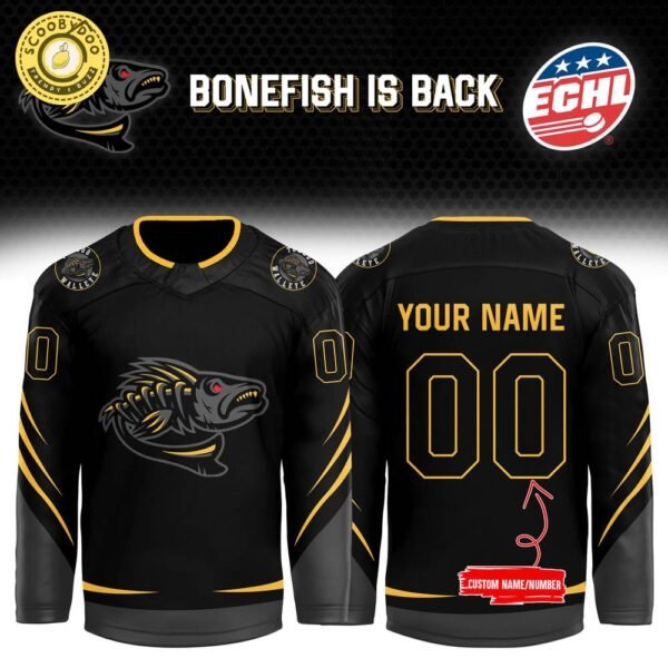 Toledo Walleye “Bonefish is BACK 2024/2025” Custom Jersey