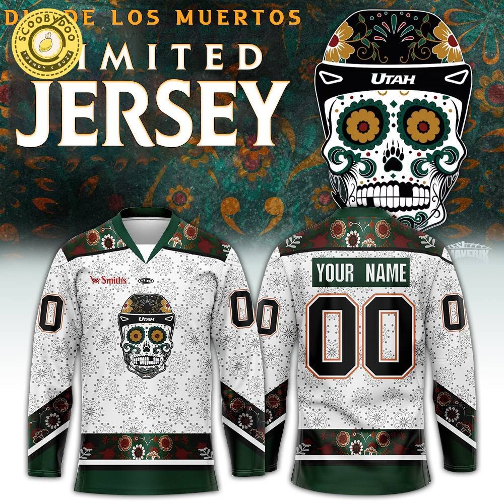 Utah Grizzlies Día de los Muertos Limited Edition Hockey Jersey - 2024 Utah Grizzlies Día de los Muertos Limited Edition Hockey Jersey - 2024