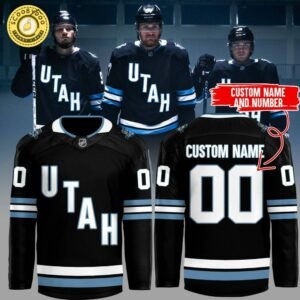 Utah Hockey Club 2024 NHL Hockey Jersey Custom (Black)