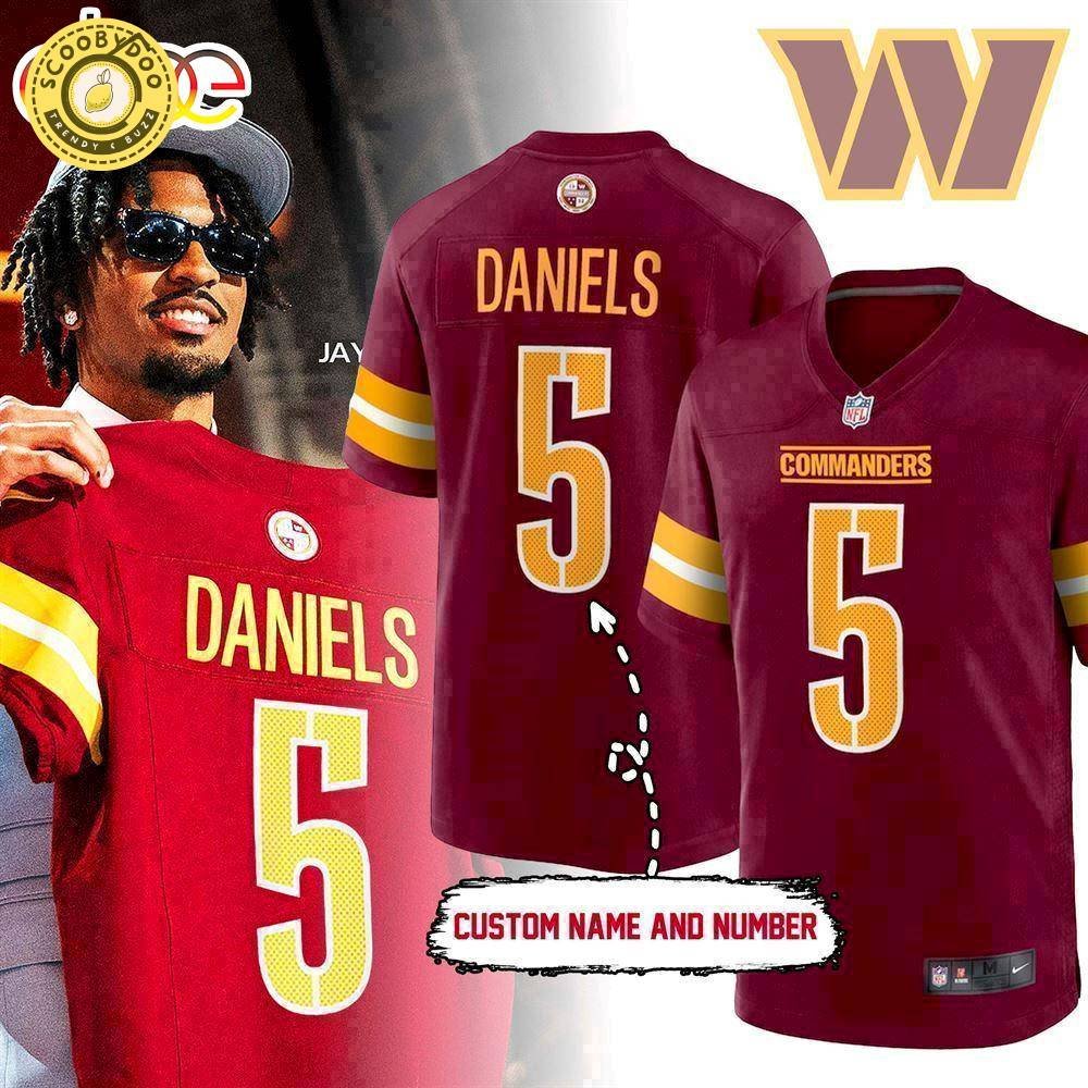 2024 Nfl First Round Pick Player Game Daniels Washington Commanders Limited Edition Jersey 2024 Nfl First Round Pick Player Game Daniels Washington Commanders Limited Edition Jersey