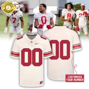 2024 Ohio State Buckeyes Custom Name White Jersey