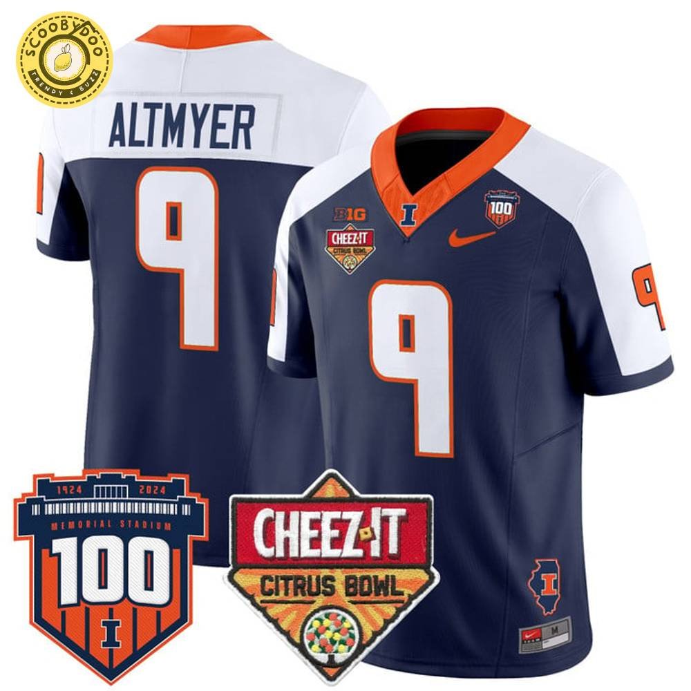 2025 Cheez-It Citrus Bowl Illinois Fighting Illini Game Jersey 2025 Cheez-It Citrus Bowl Illinois Fighting Illini Game Jersey