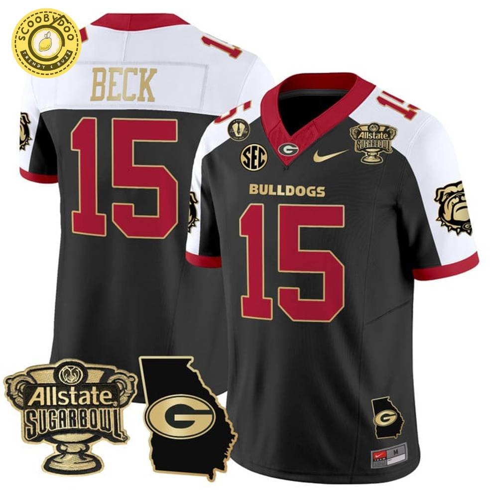 2025 Georgia Bulldogs Sugar Bowl Jersey with Georgia Map Patch 2025 Georgia Bulldogs Sugar Bowl Jersey with Georgia Map Patch