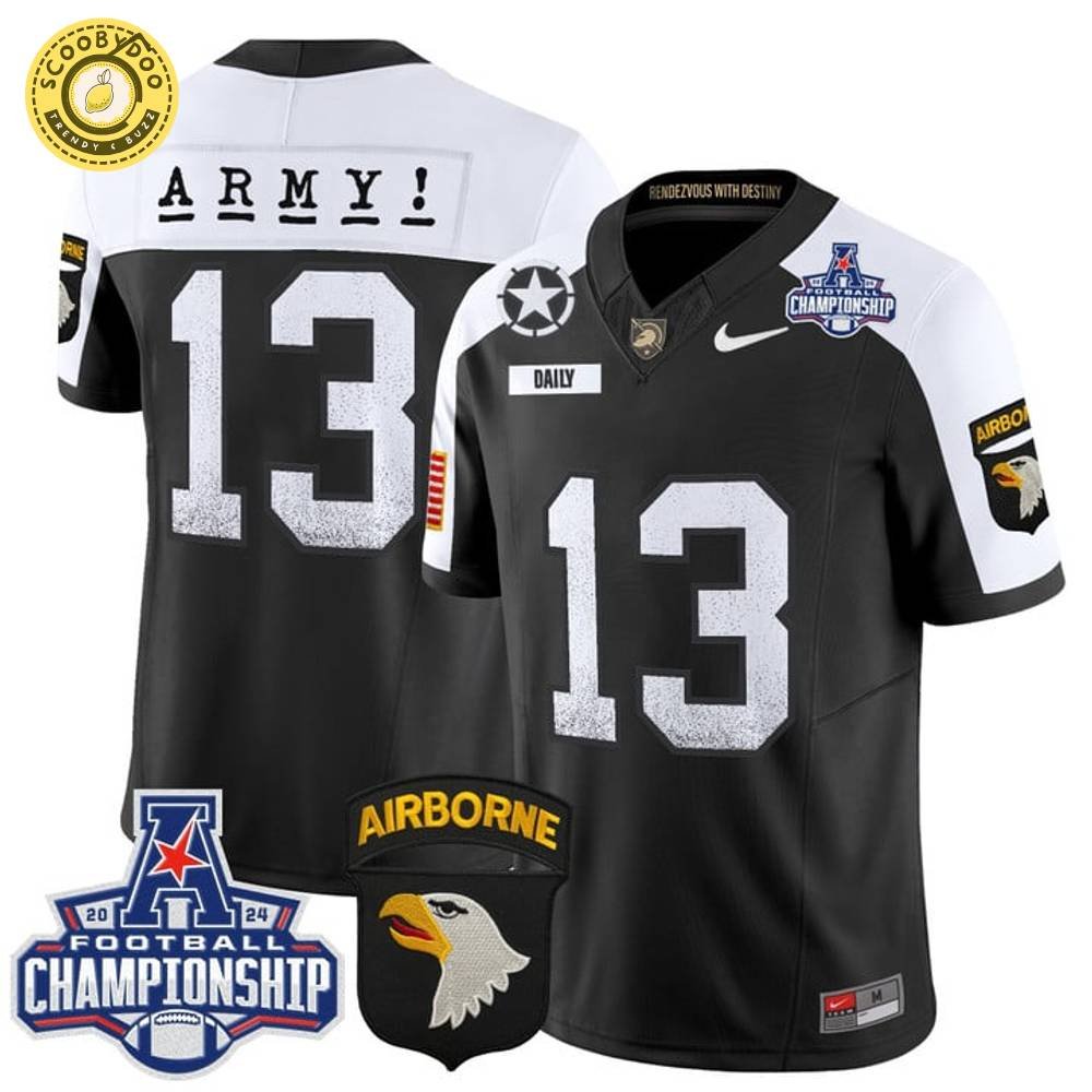 Army Black Knights 2024 AAC Champions Limited Edition Jersey Army Black Knights 2024 AAC Champions Limited Edition Jersey