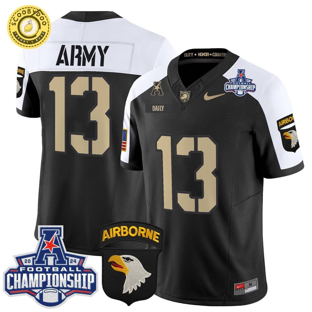 Army Black Knights 2024 AAC Championship Limited Edition Jersey Army Black Knights 2024 AAC Championship Limited Edition Jersey