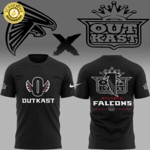 Atlanta Falcons x OutKast 2024 Limited Edition Black T-Shirt