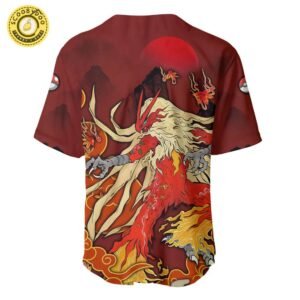 Blaziken Baseball Jersey Pokemon Baseball Jersey Anime Baseball Jersey