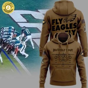 Brotherly Shove” NFL Philadelphia Eagles NFL Salute To Service Hoodie On Sale