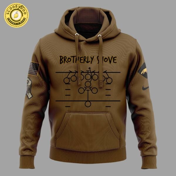 Brotherly Shove” NFL Philadelphia Eagles NFL Salute To Service Hoodie On Sale