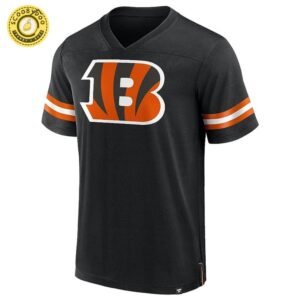 Cincinnati Bengals Nfl Hashmark V-Neck Short Sleeve Jersey