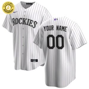 Colorado Rockies Jersey – White (Custom Name + Number)