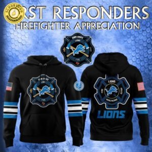 Detroit Lions 2024 Firefighter Appreciation Night Limited Edition Hoodie