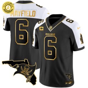 Florida Buccaneers Gold Vapor Jersey with Florida Patch