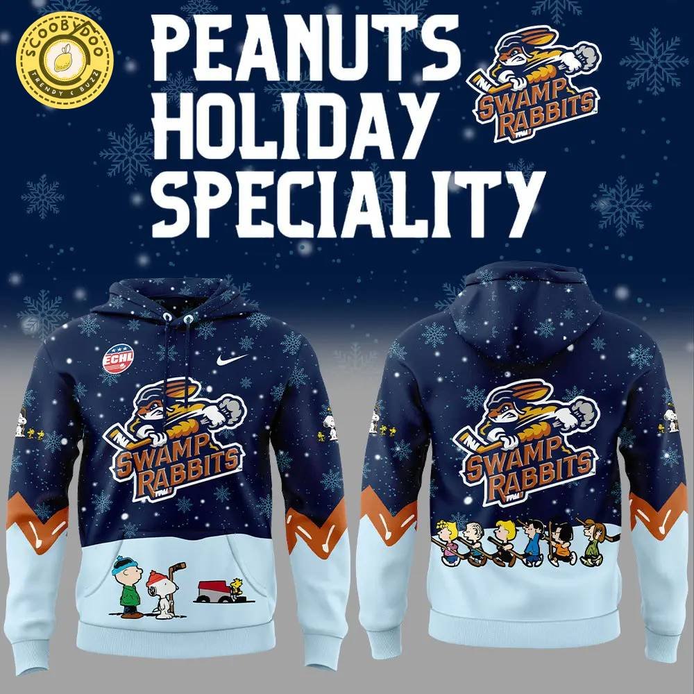 Greenville Swamp Rabbits Peanuts & Snoopy Night Nike Hoodie V1 Greenville Swamp Rabbits Peanuts & Snoopy Night Nike Hoodie V1