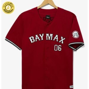 Hooktab 3D Printed Luigi Super Mario Bros Men’S Short Sleeve Anime Baseball Jersey