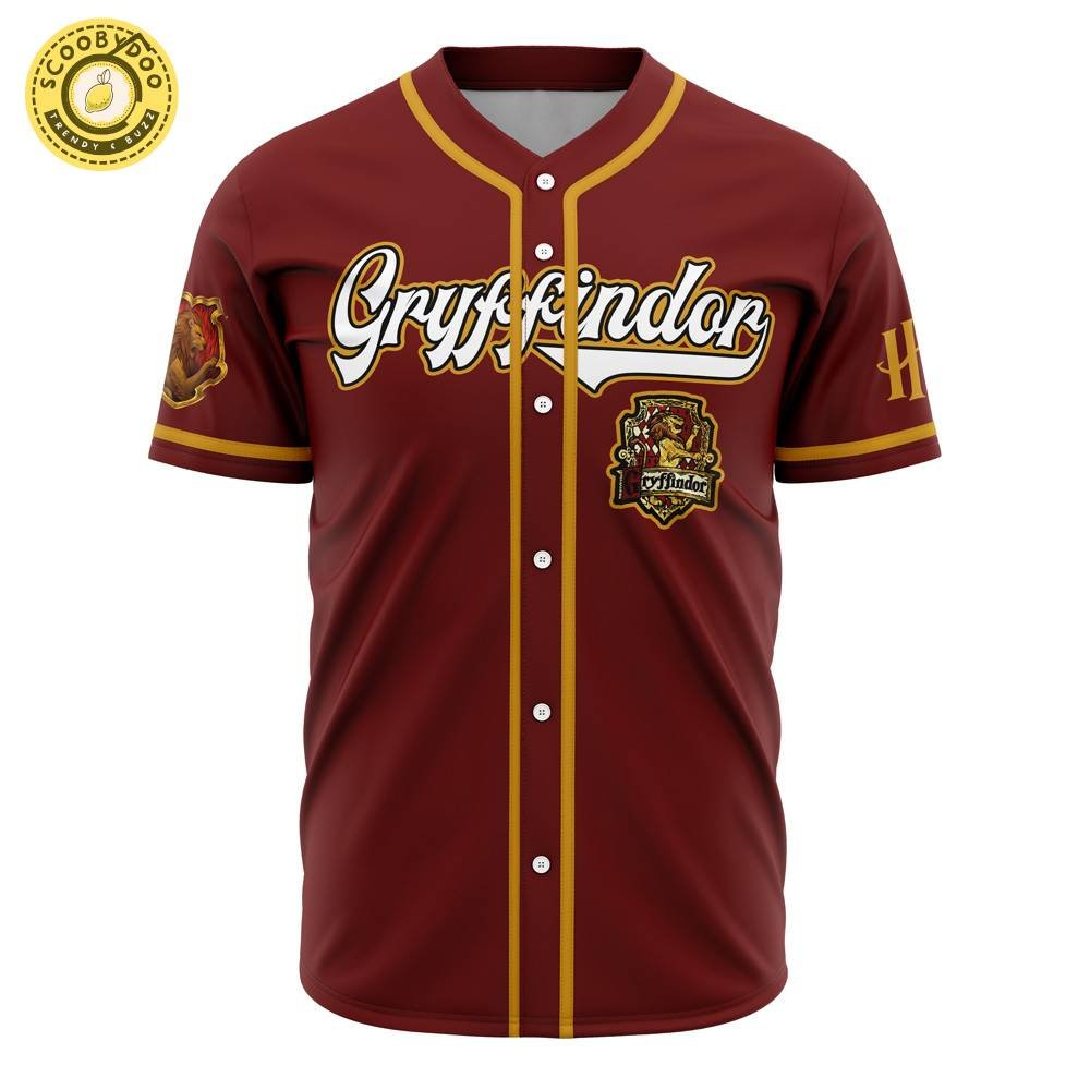 Hooktab 3D Printed Personalized Gryffindor House Harry Potter Men’S Short Sleeve Anime Baseball Jersey Hooktab 3D Printed Personalized Gryffindor House Harry Potter Men’S Short Sleeve Anime Baseball Jersey