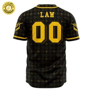Hooktab 3D Printed Personalized Hufflepuff House Harry Potter Men’S Short Sleeve Anime Baseball Jersey