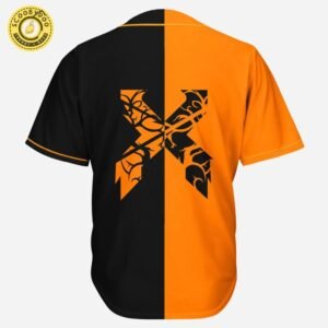 Hooktab 3D Printed Team Valor Pokemon Men’S Short Sleeve Anime Baseball Jersey