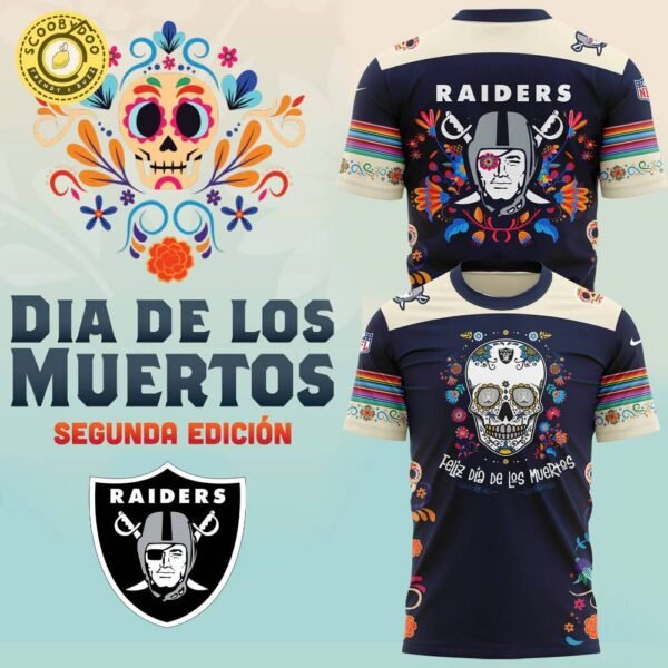 Las Vegas Raiders 2024 NFL Dia De Los Muertos Premium Limited T-Shirt – Holiday Apparel