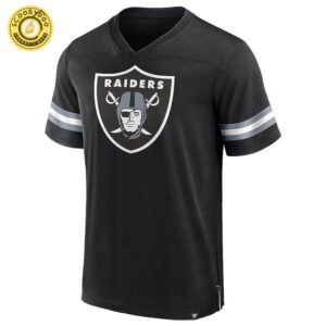 Las Vegas Raiders Nfl Hashmark V-Neck Short Sleeve Jersey Vendor