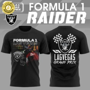 Las Vegas Raiders x Formula 1 Grand Prix 2024 Premium T-Shirt – Sports Collaboration