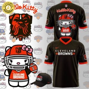Limited Edition Cleveland Browns x Hello Kitty Football Jersey – Adorable NFL Apparel