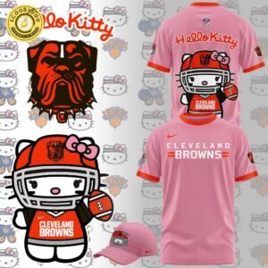 Limited Edition Cleveland Browns x Hello Kitty Pink T-Shirt – Fun Fan Apparel
